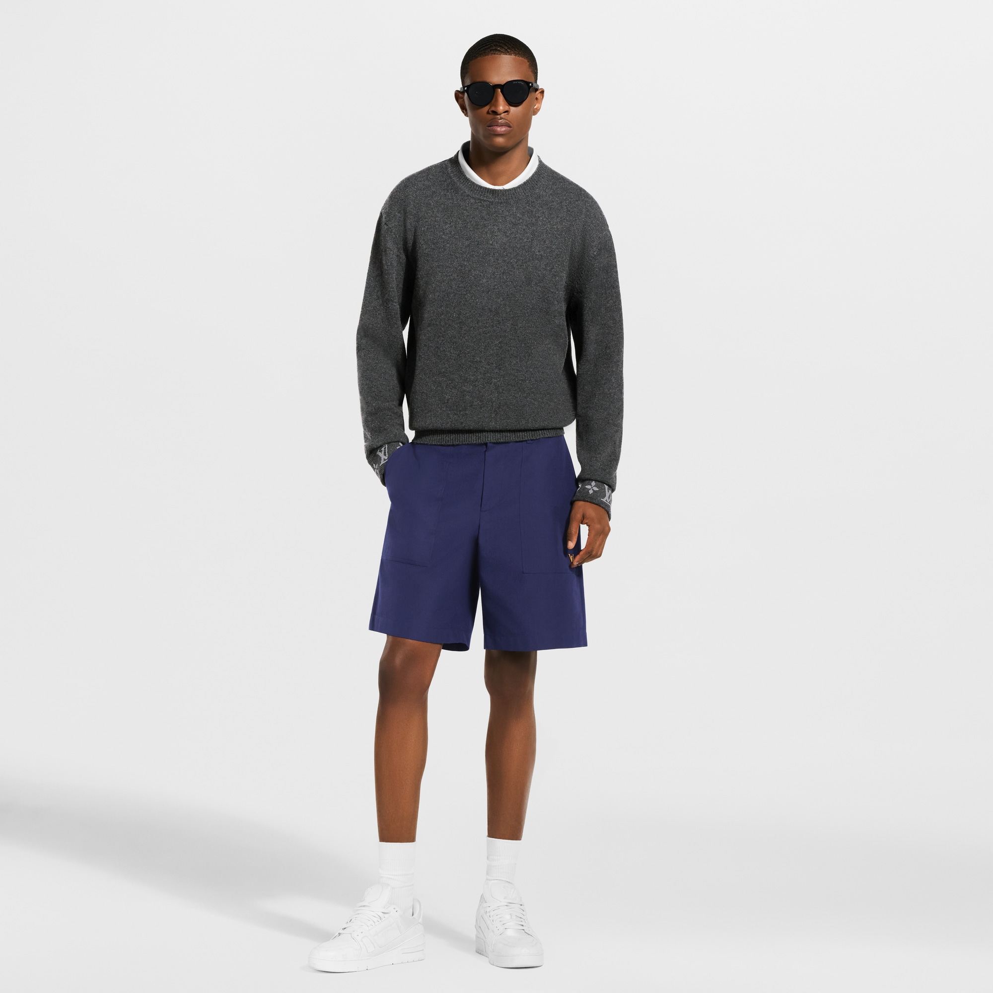 Monogram Jacquard Silk Sporty Shorts - Men - Ready-to-Wear | LOUIS